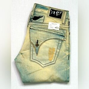 New Men's ROBIN'S JEAN sz 30 Slim Destroy Jeans
